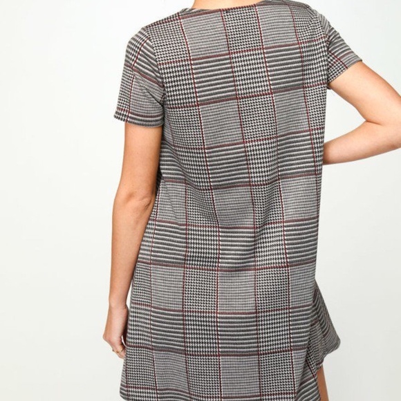 CLASSIC PLAID SHIFT DRESS - Picture 2 of 8